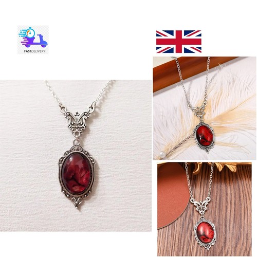 Blood red pendant necklace - pendant,