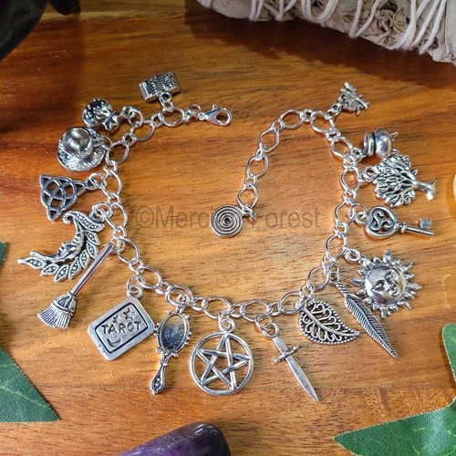 Witchcraft charm bracelet - witchcraft,