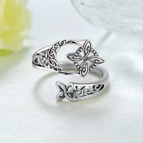 Knot ring zinc alloy - zinc, stylish