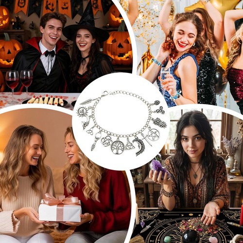 Witch charm bracelet - witch,