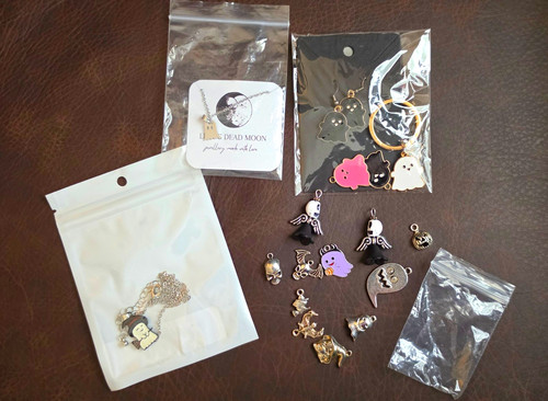 Ghost witch skull charm - ghost,,