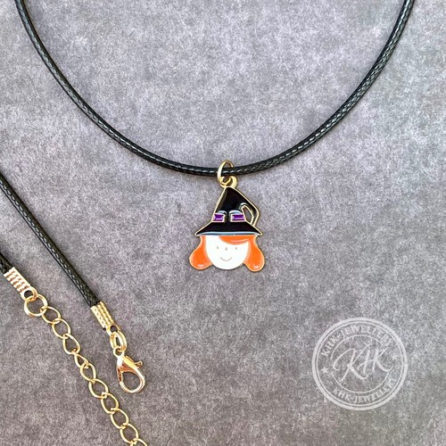 Halloween witch necklace - halloween,