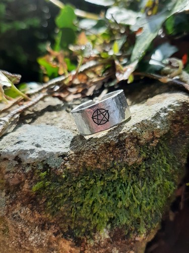 Pentagram ring handmade - ring,