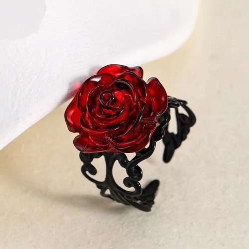 Punk gothic red rose - pc,
