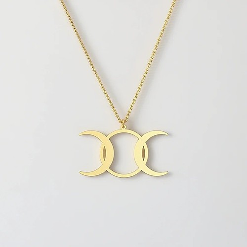 Stainless steel triple moon - stainless,