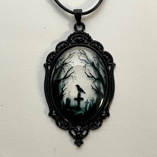 Gothic crow forest - forest, charm