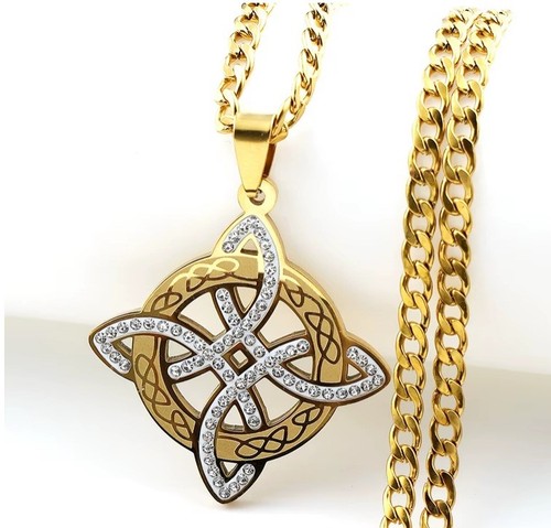 Brand new gold tone celtic - new,